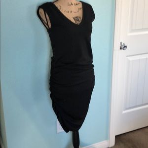 Black mini dress